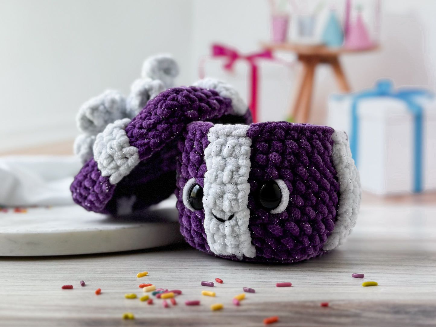 Birthday Crochet Pattern Mini Bundle: Birthday Cake & Present