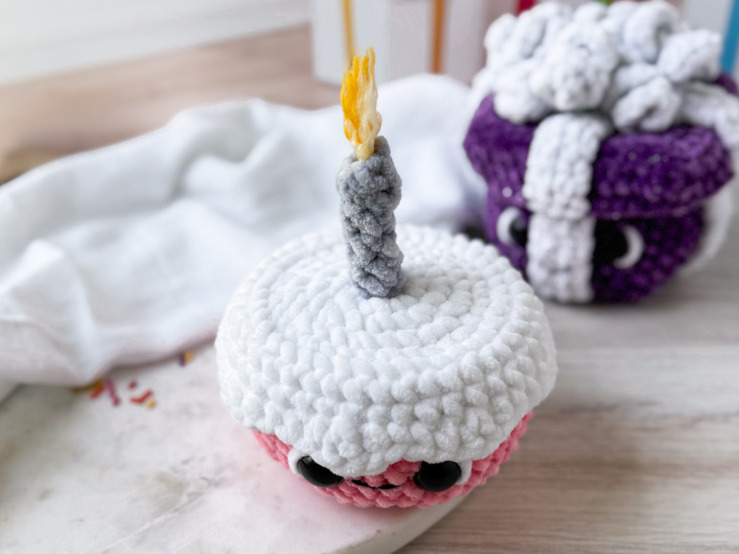 Birthday Crochet Pattern Mini Bundle: Birthday Cake & Present