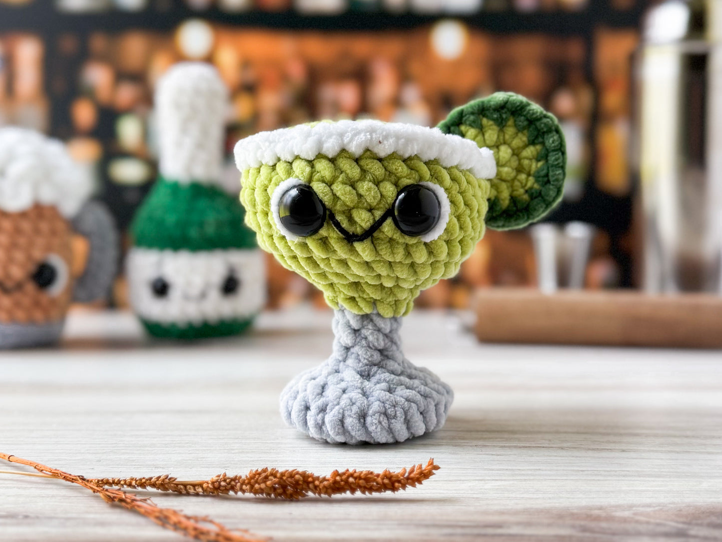 Sips Crochet Pattern Mini Bundle: Beer, Margarita & Champagne