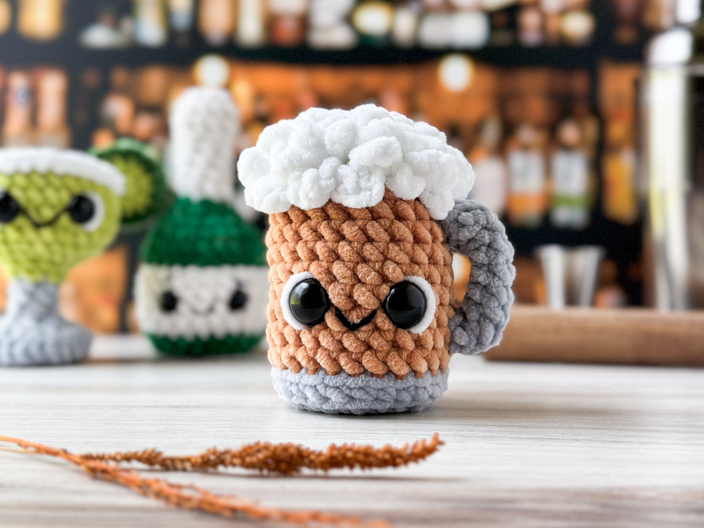 Sips Crochet Pattern Mini Bundle: Beer, Margarita & Champagne