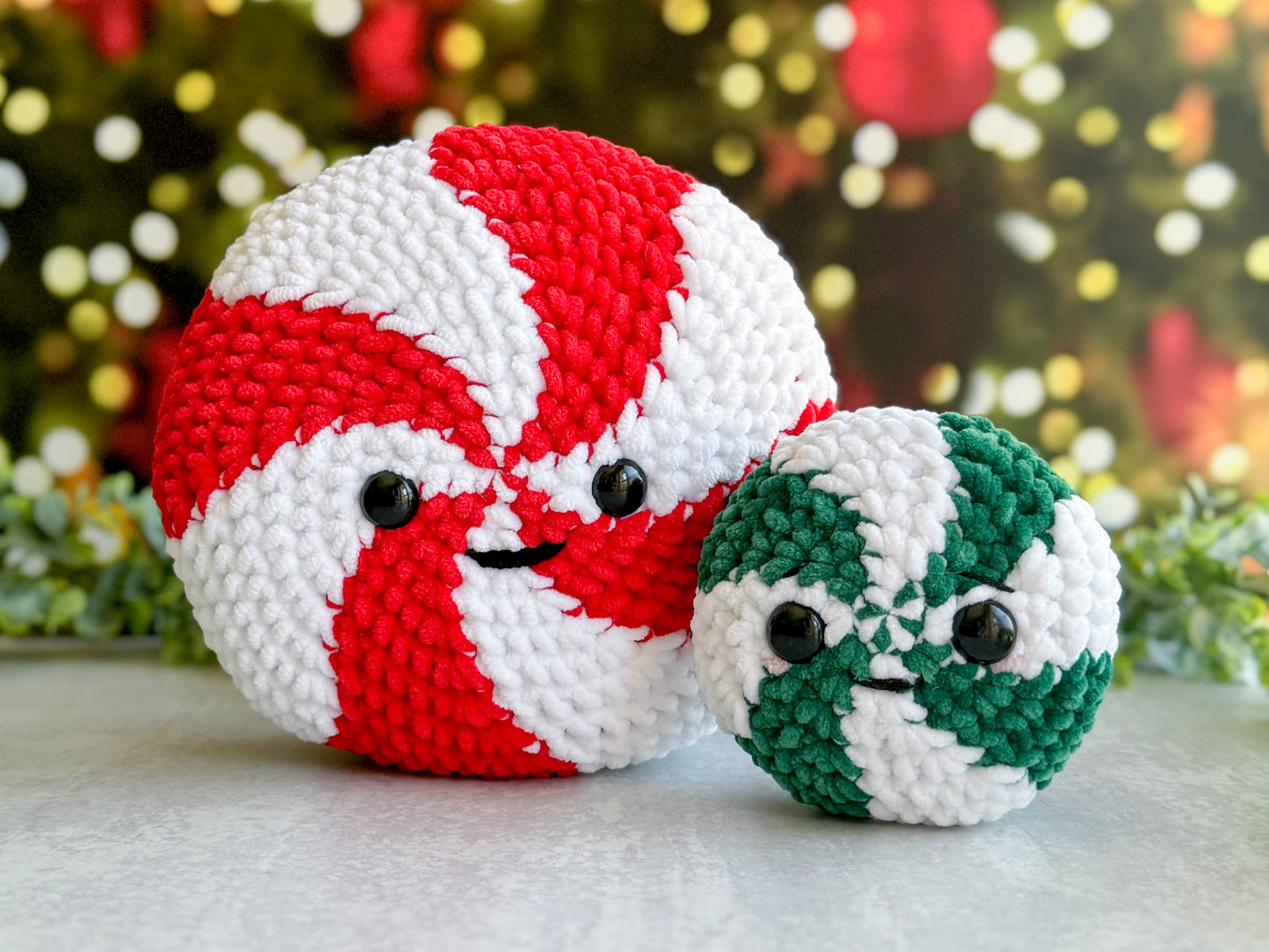 Christmas Crochet Pattern Bundle: Big and Mini Present, Christmas Tree, Peppermint, Snowflake