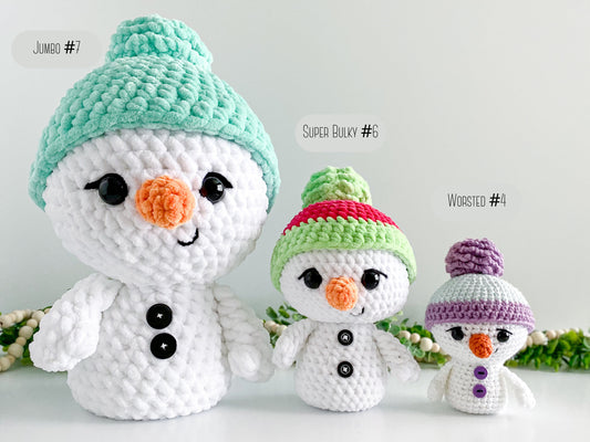 Snowman Bundle Crochet Patterns