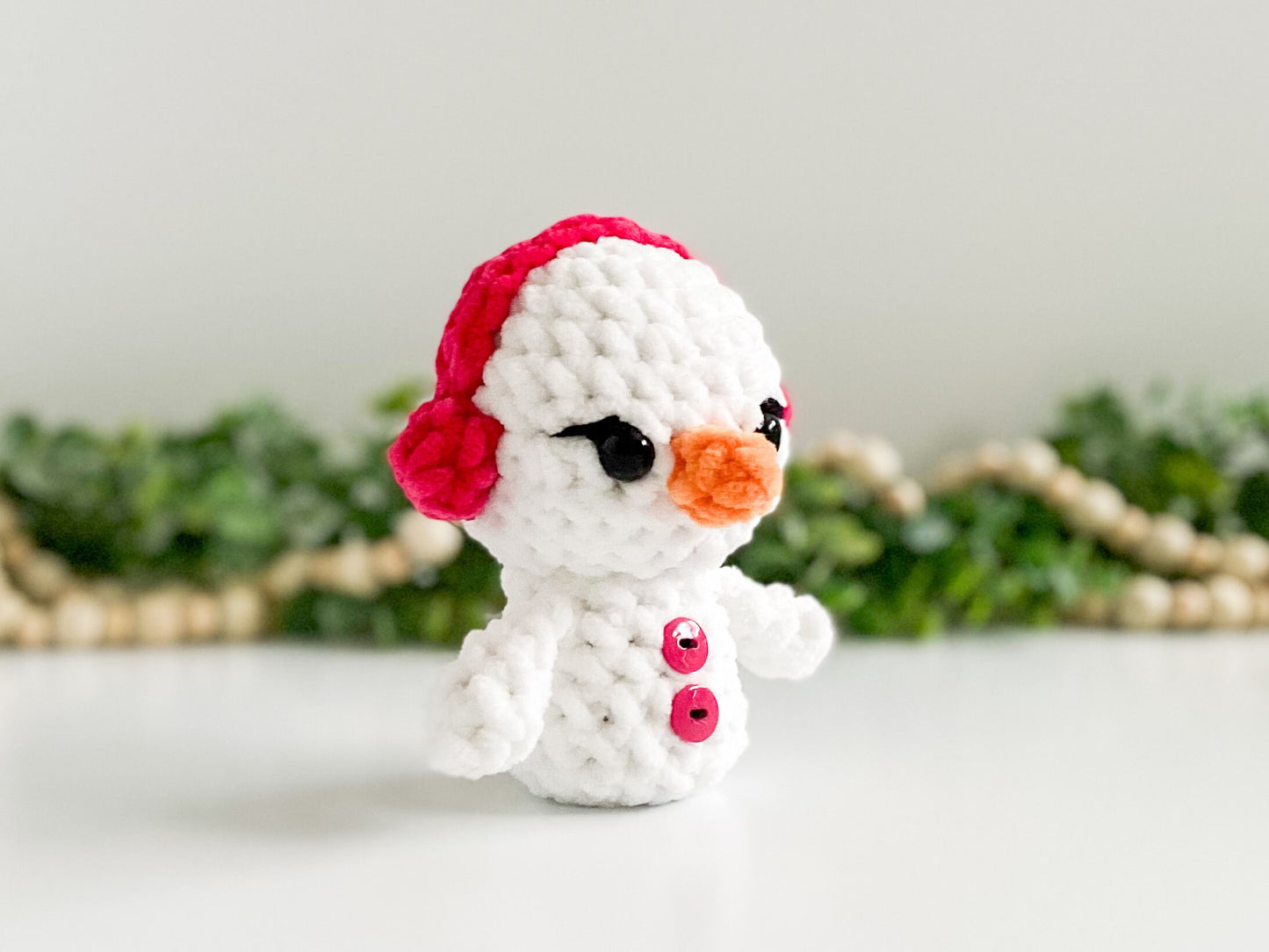 Mini Snowman Crochet Pattern