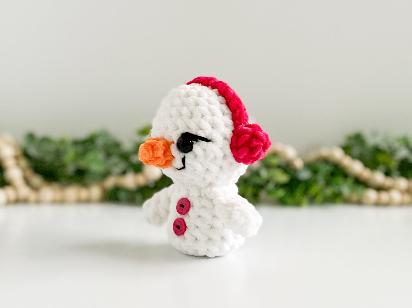 Mini Snowman Crochet Pattern
