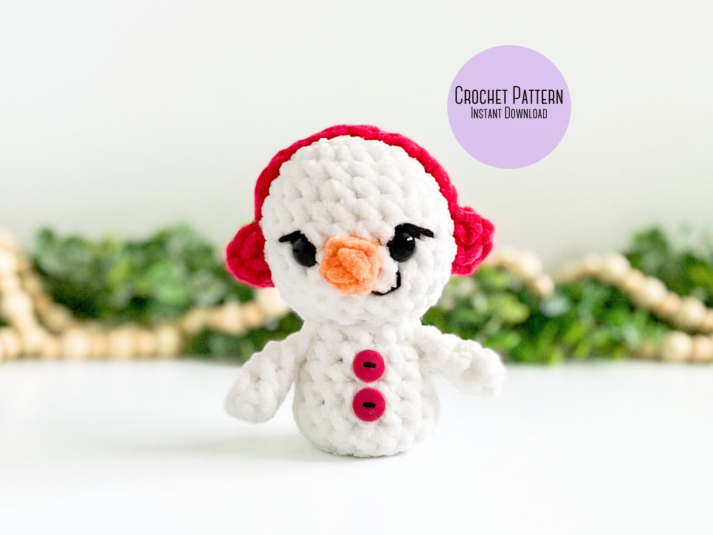 Mini Snowman Crochet Pattern