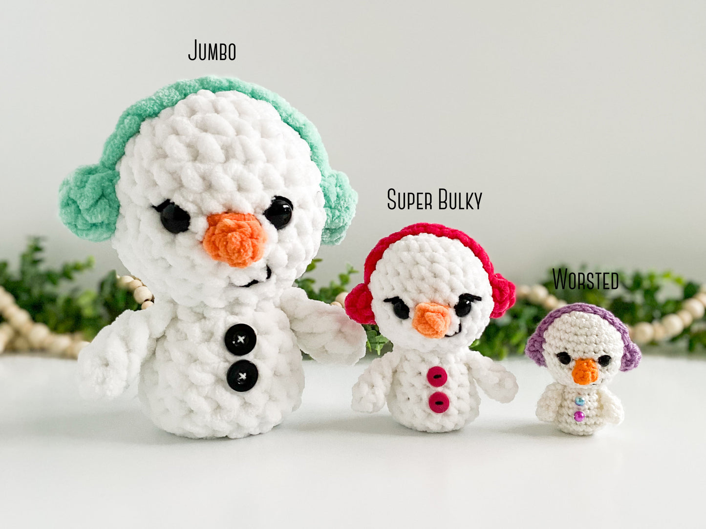 Snowman Bundle Crochet Patterns