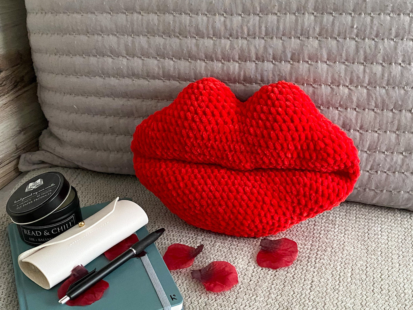 Big Kiss Lips Crochet Pattern