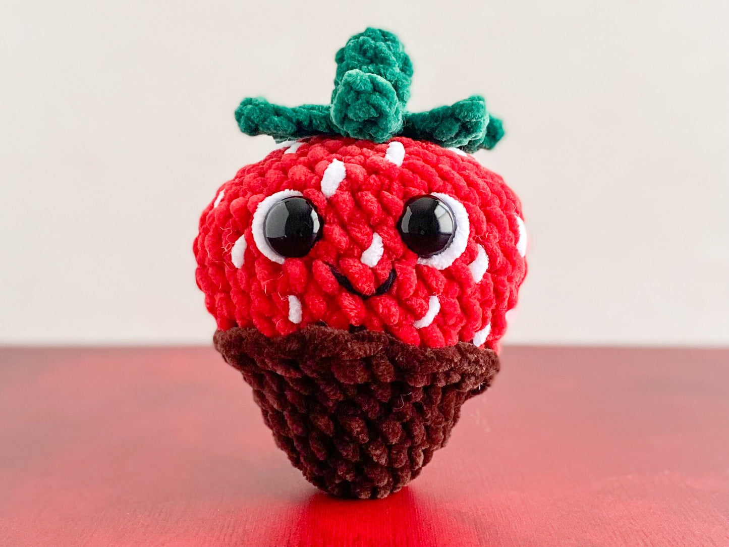 Bundle: Big and Mini Chocolate Covered Strawberry Crochet Patterns