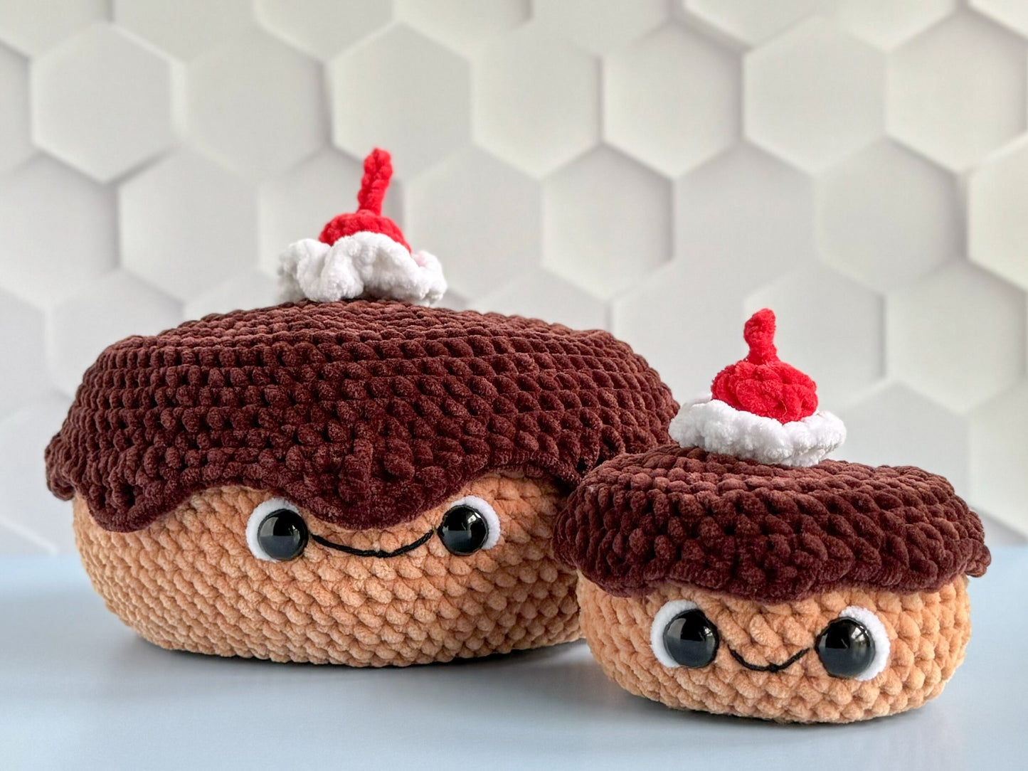 Bundle: Big and Mini Birthday Cake Crochet Patterns