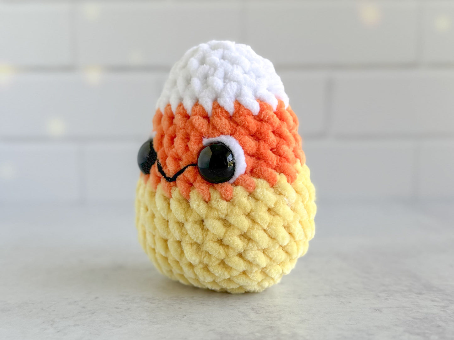 Mini Candy Corn and Watermelon 2 in 1 No Sew Crochet Pattern