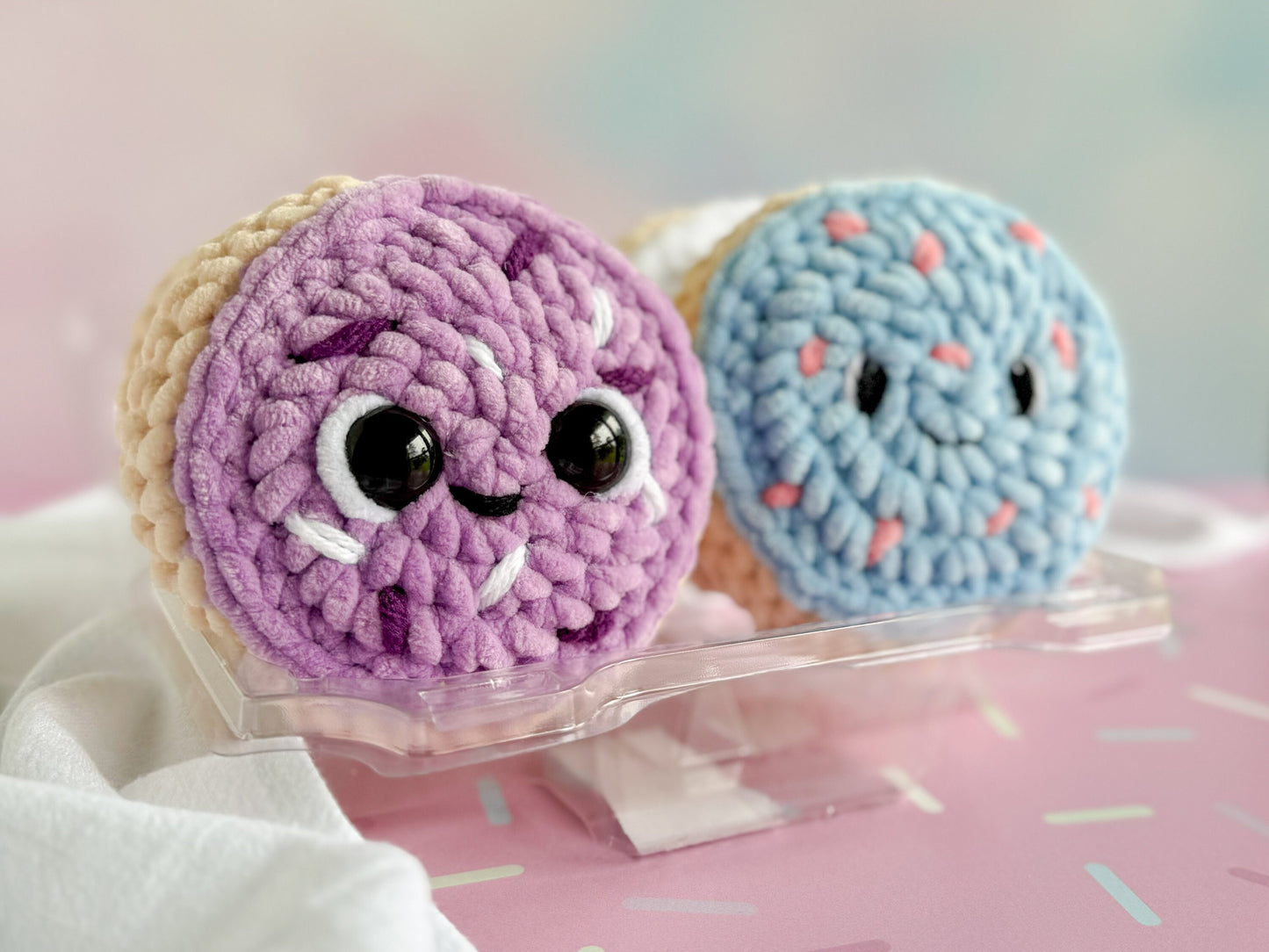 Bundle: Big and Mini Frosted Sugar Cookie Crochet Patterns