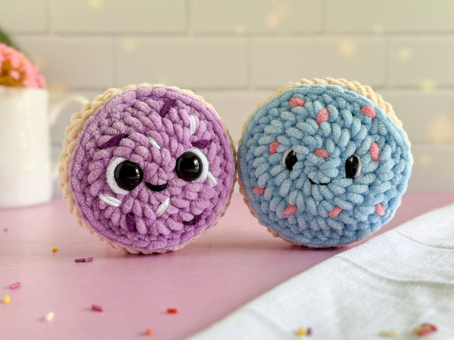 Mini Frosted Sugar Cookie Crochet Pattern