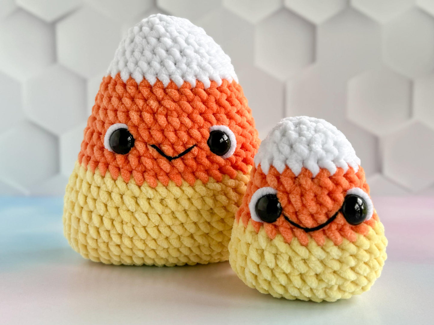 Halloween Crochet Pattern Bundle: Big and Mini Ghost, Cauldron, and Candy Corn