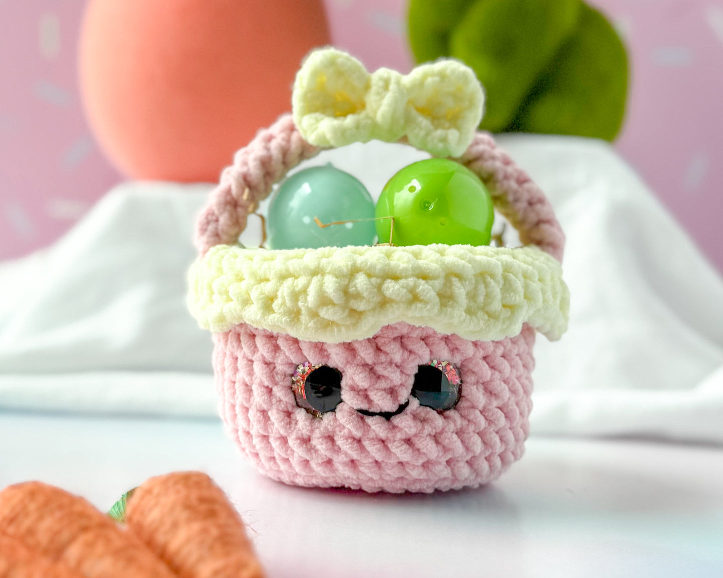 Bundle: Big and Mini Easter Basket Plush Crochet Patterns