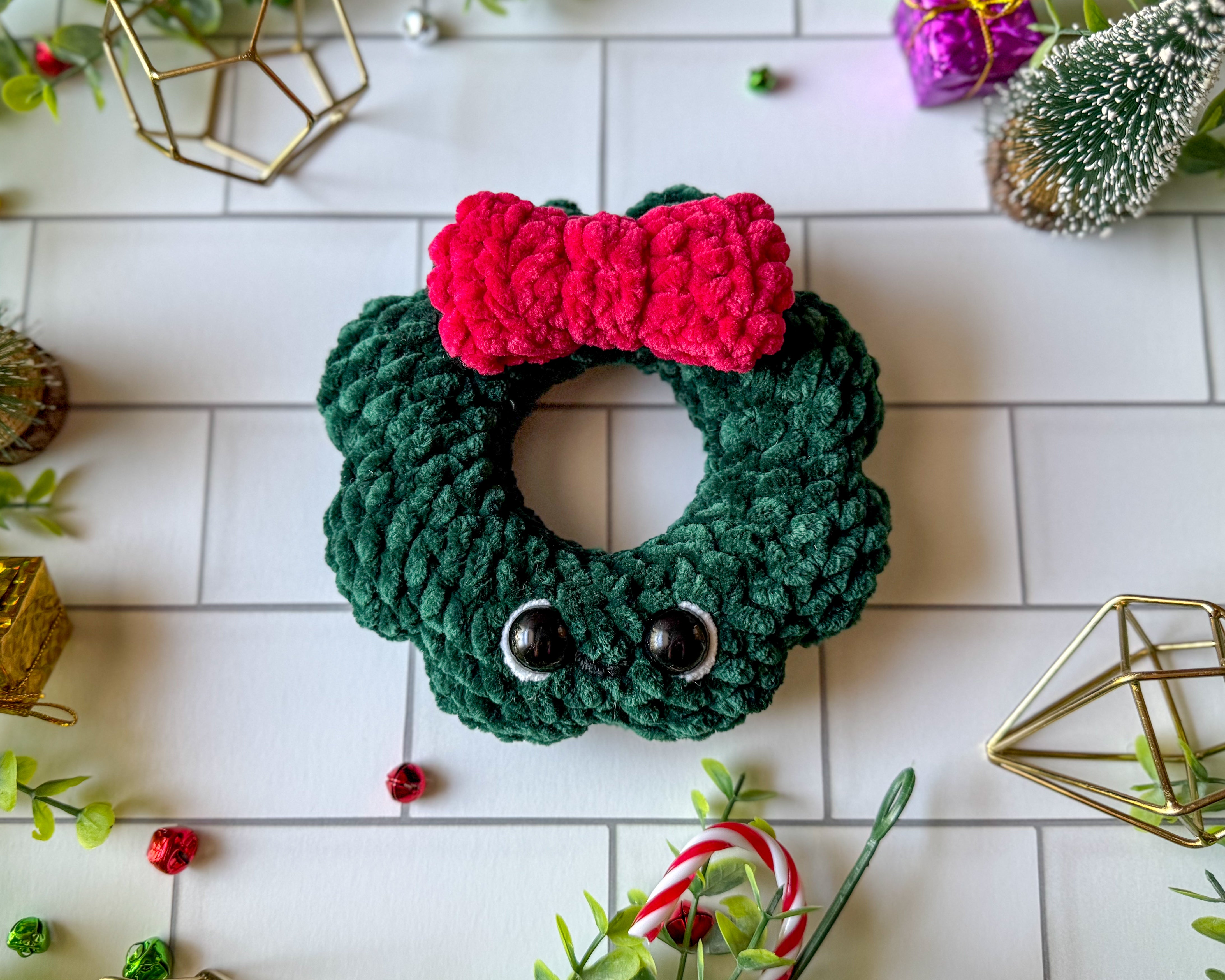 Mini Wreath Crochet Pattern – Little Baby Rory Crafts