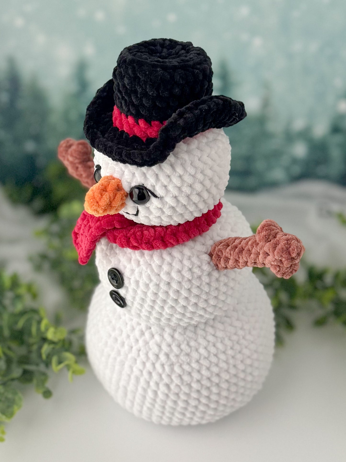 Stack and Stash Snowman Crochet Pattern