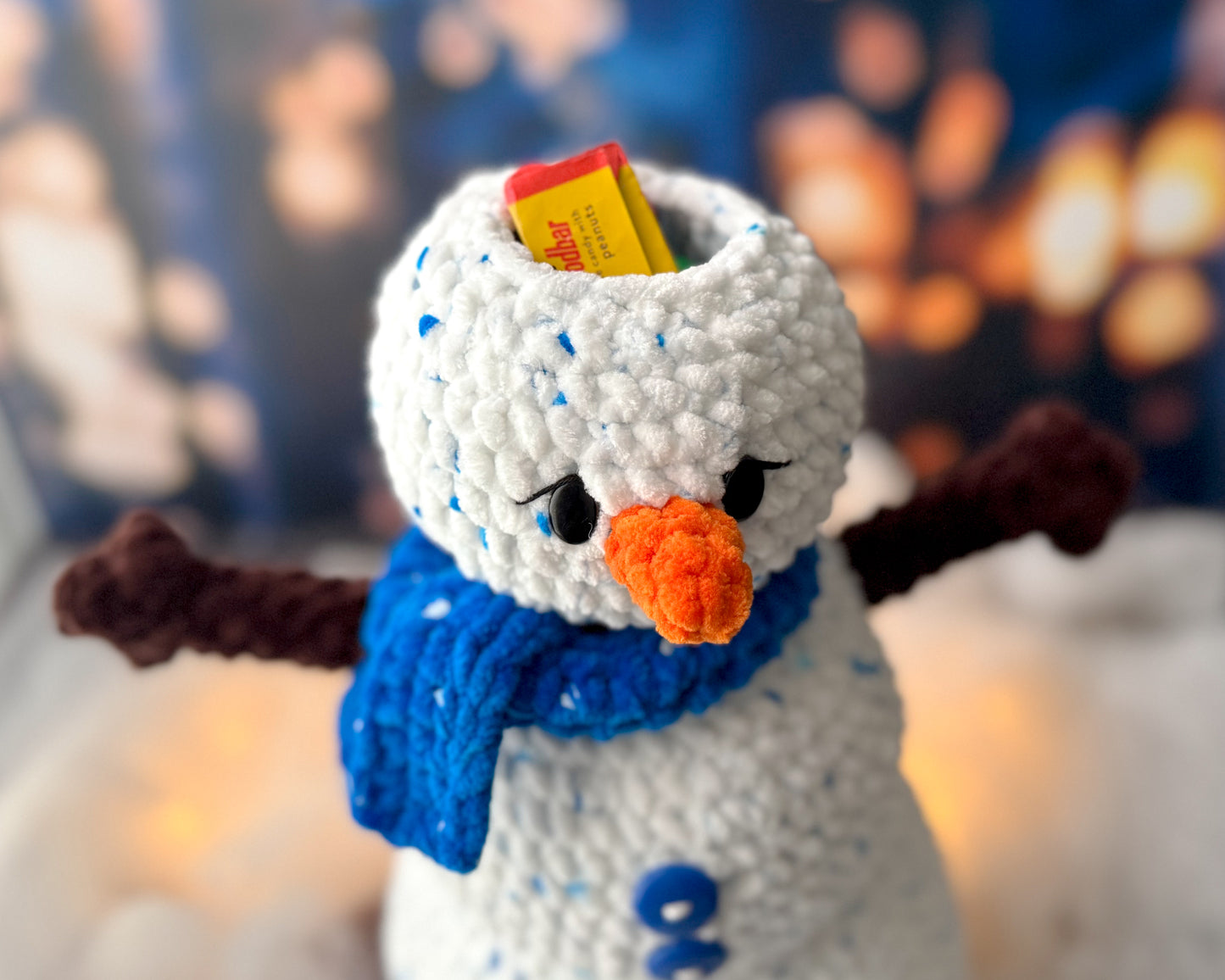 Stack and Stash Snowman Crochet Pattern