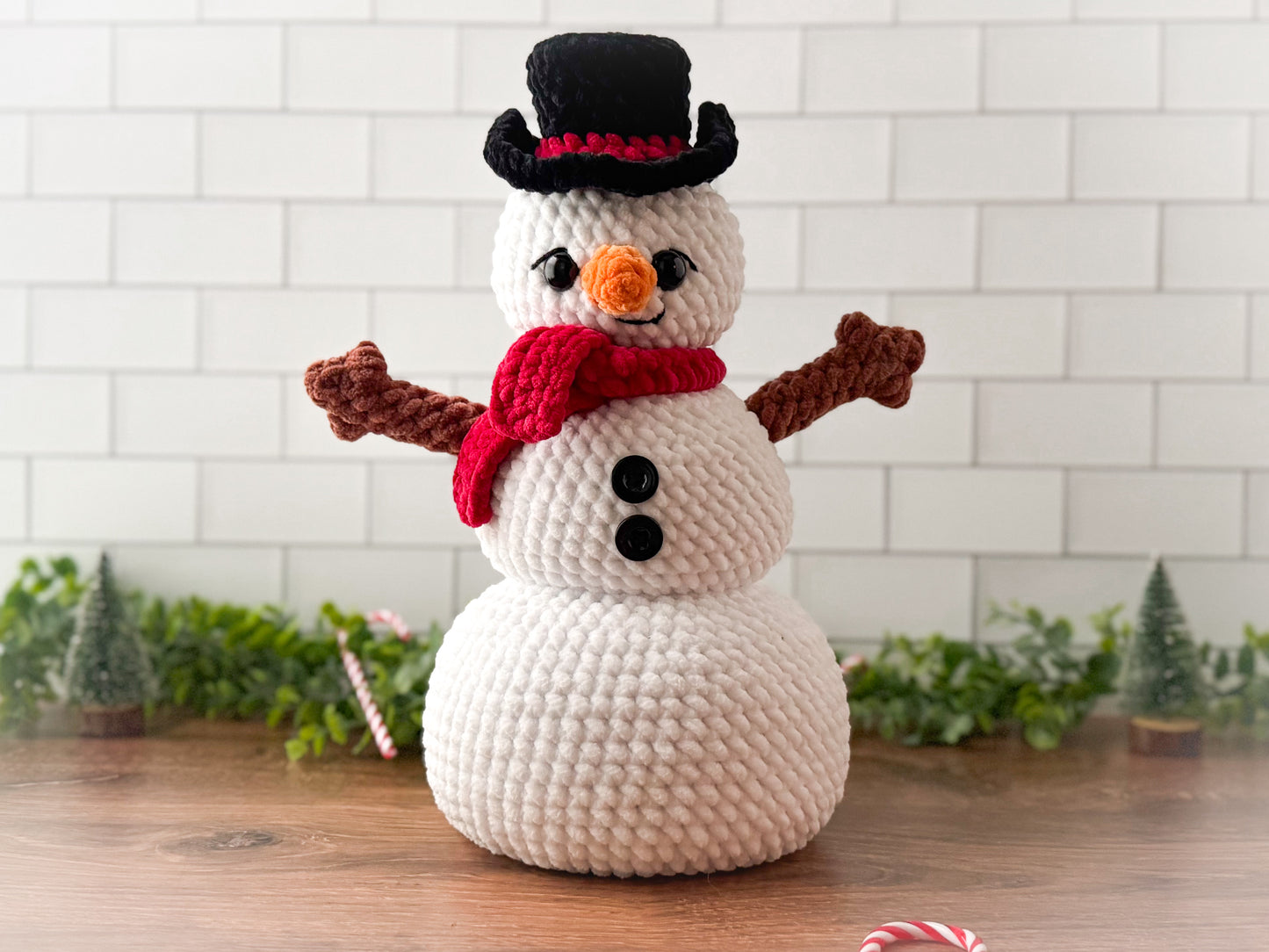 Stack and Stash Snowman Crochet Pattern