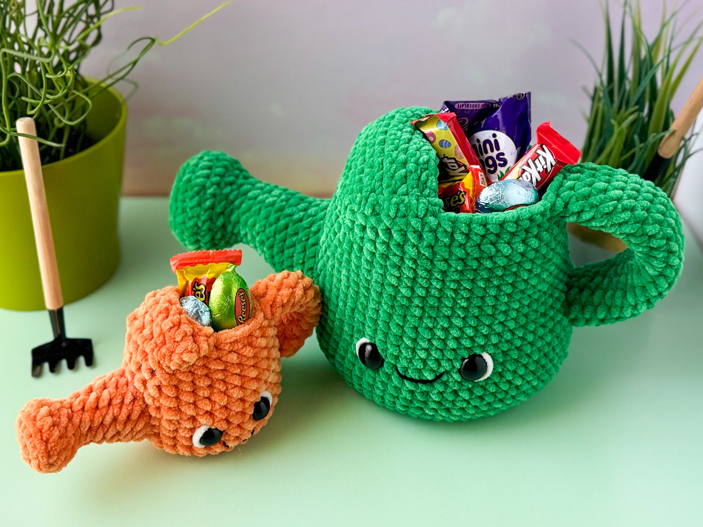 Bundle: Big & Mini Watering Can Crochet Patterns