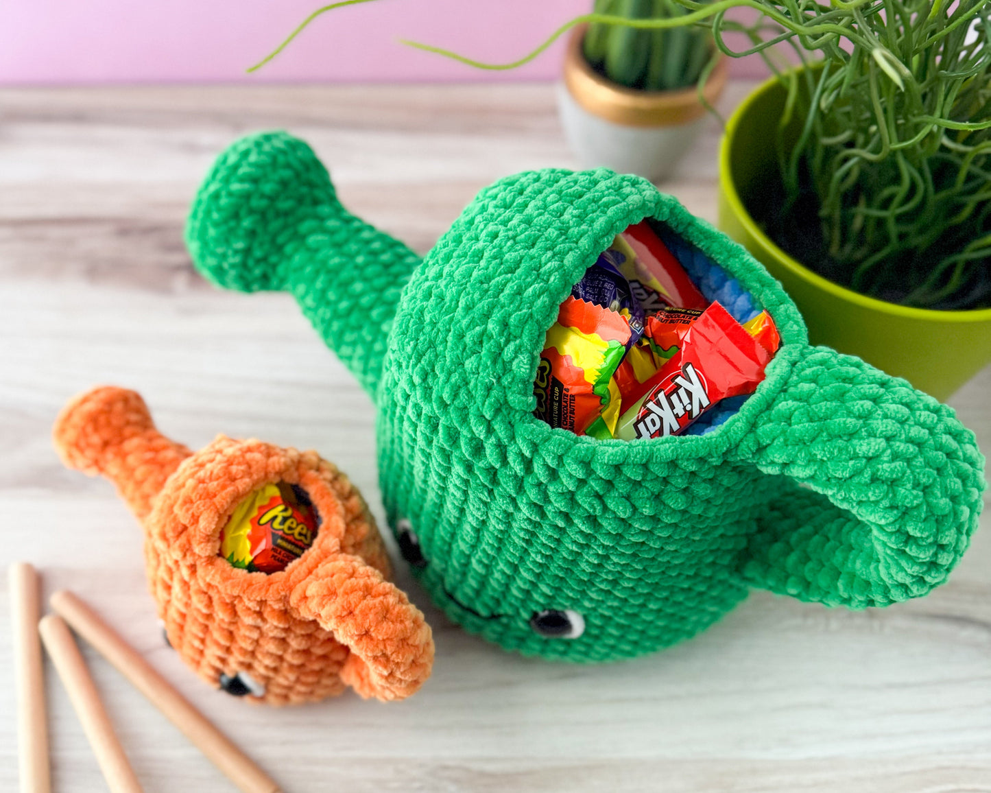 Bundle: Big & Mini Watering Can Crochet Patterns