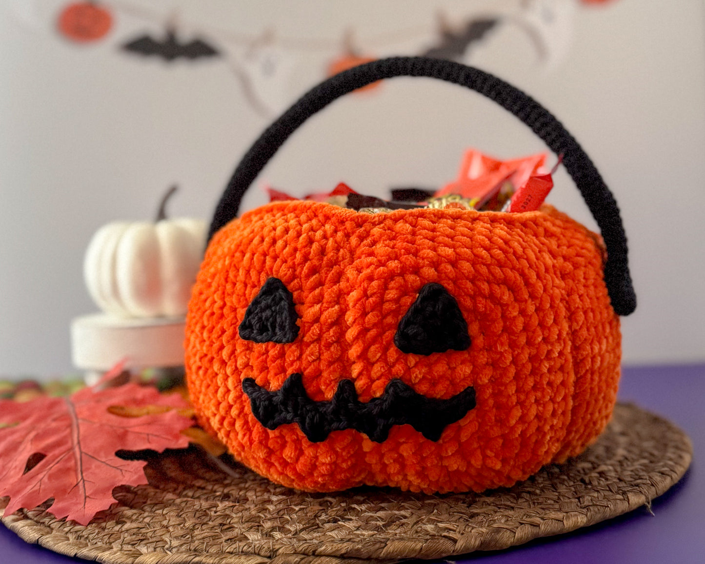 Bundle: Big & Mini Pumpkin Buckets Crochet Patterns