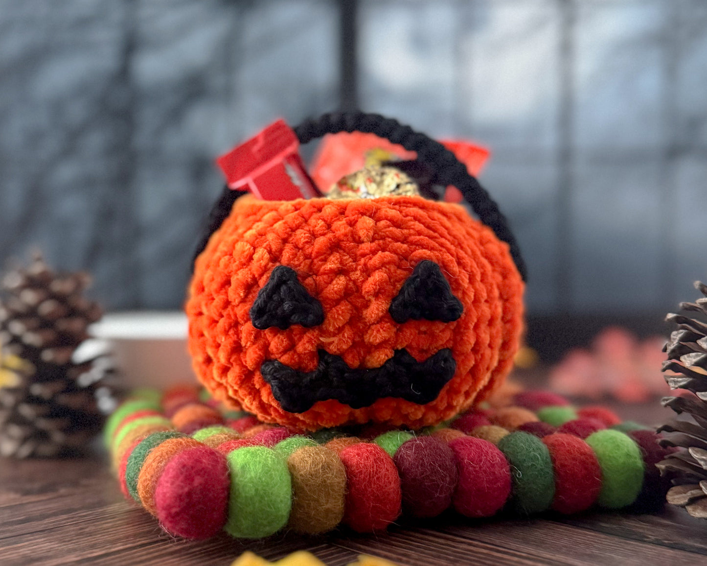 Mini Pumpkin Bucket Crochet Pattern