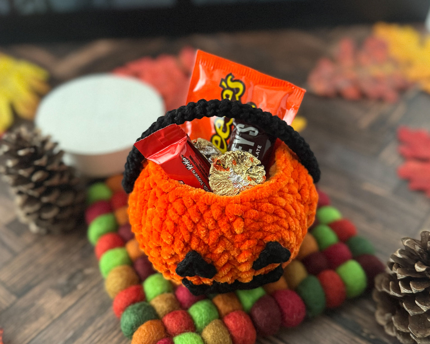 Mini Pumpkin Bucket Crochet Pattern