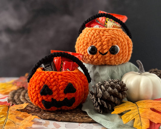 Mini Pumpkin Bucket Crochet Pattern