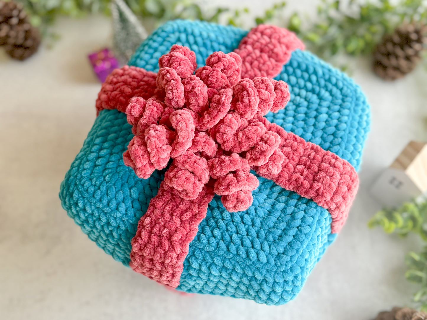 Bundle: Big and Mini Christmas Present Crochet Pattern