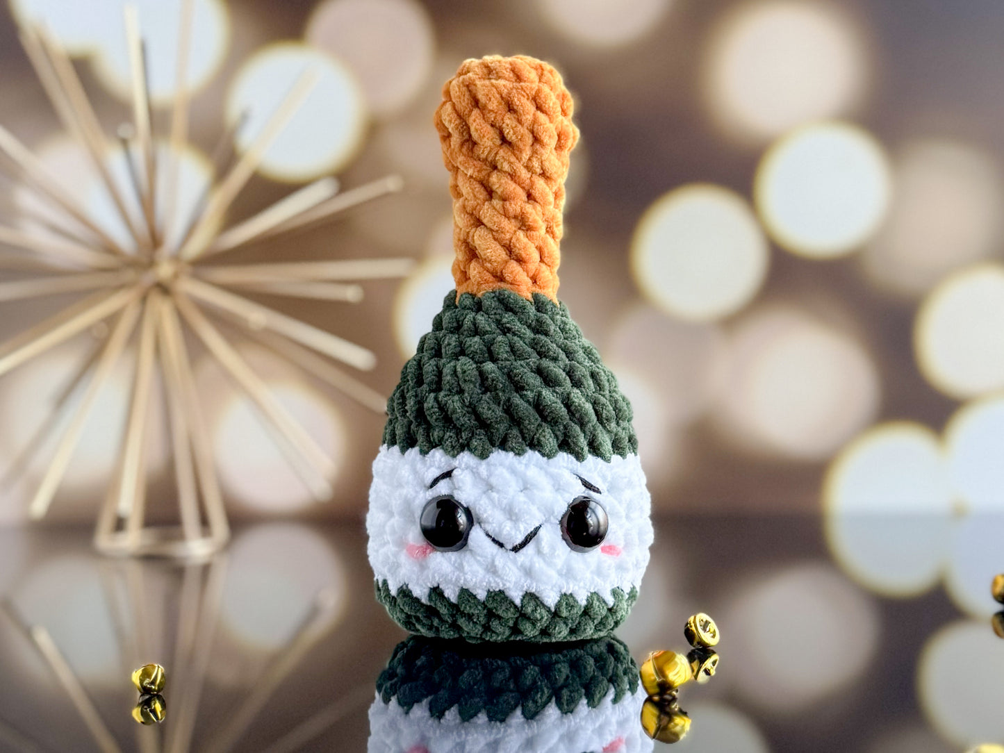 Mini Champagne Bottle Crochet Pattern