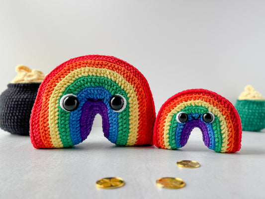 Bundle: Big and Mini Rainbow Crochet Pattern