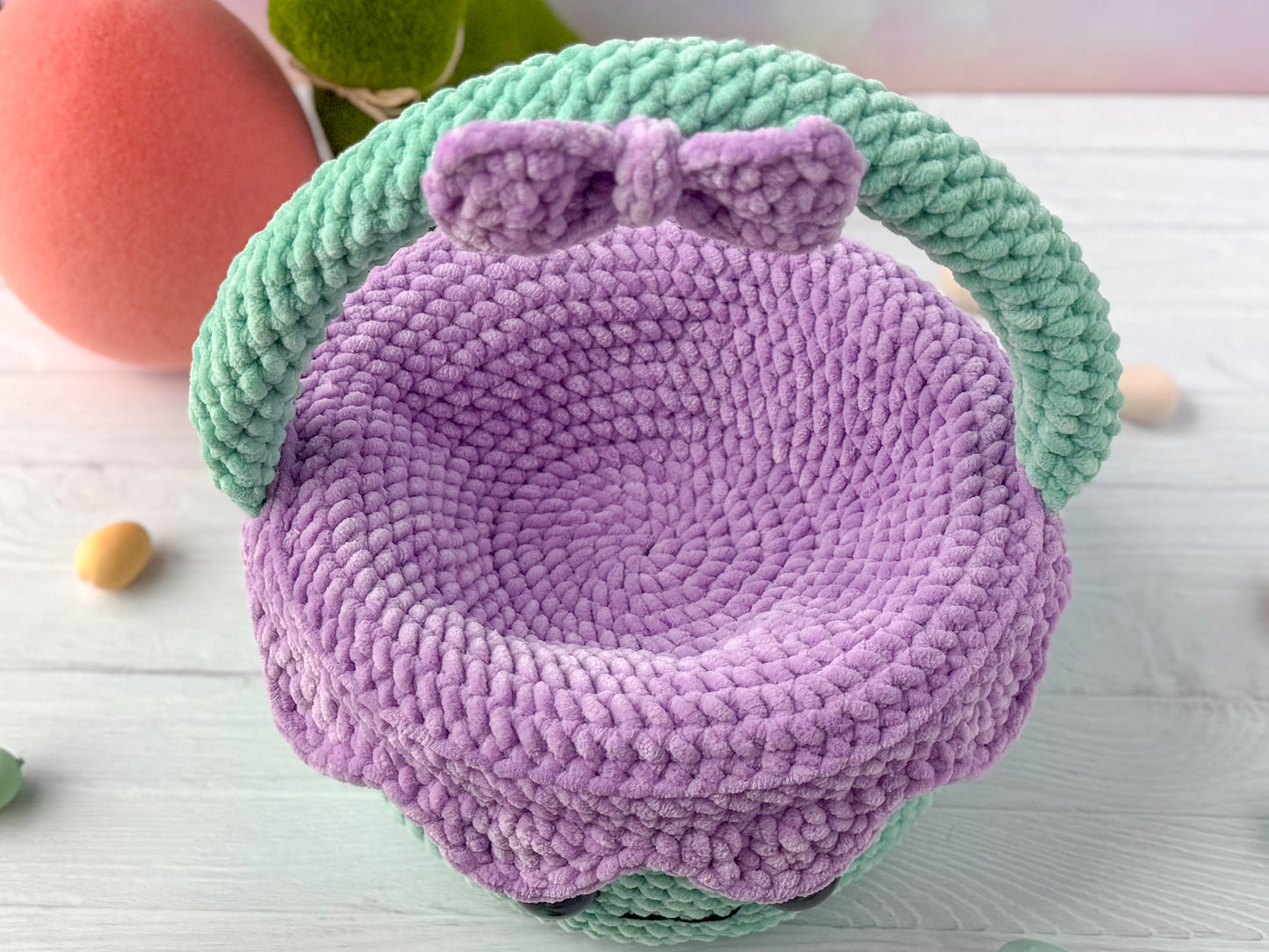 Bundle: Big and Mini Easter Basket Plush Crochet Patterns