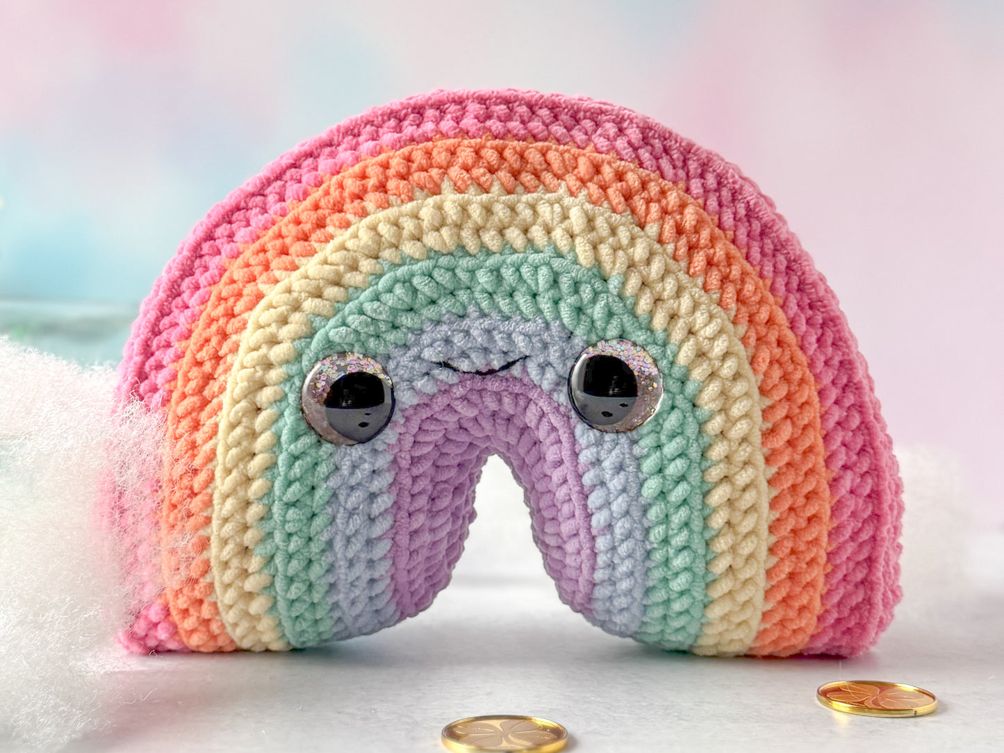 Bundle: Big and Mini Rainbow Crochet Pattern