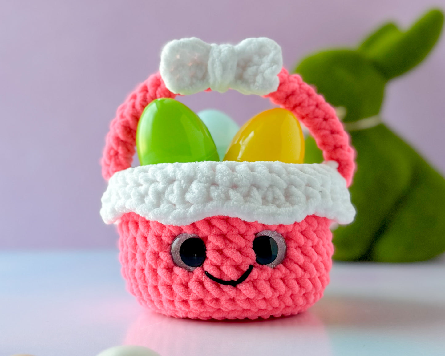 Mini Easter Basket Plush Crochet Pattern