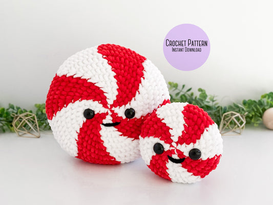 Bundle: Big and Mini Peppermint Crochet Patterns