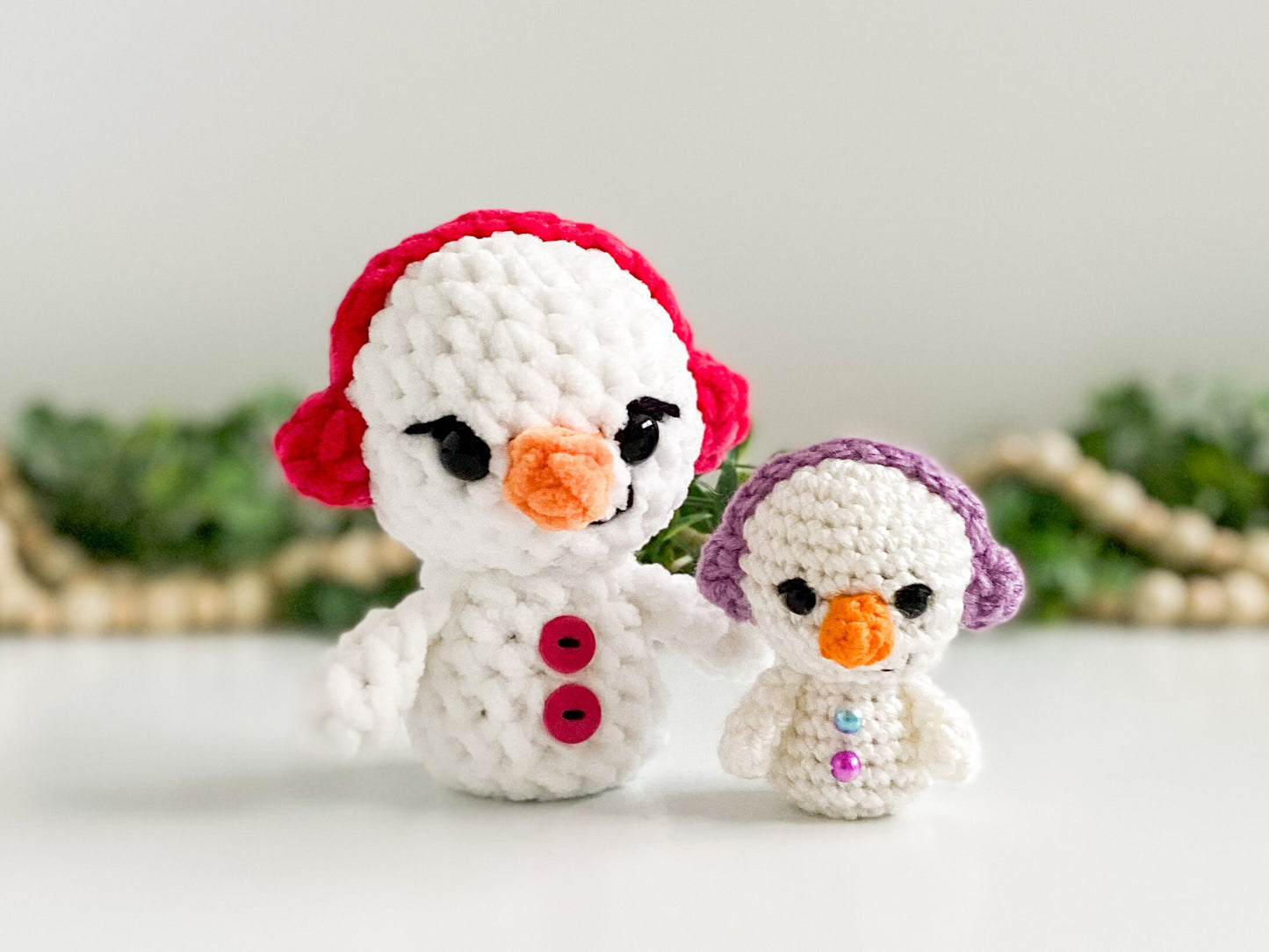 Mini Snowman Crochet Pattern