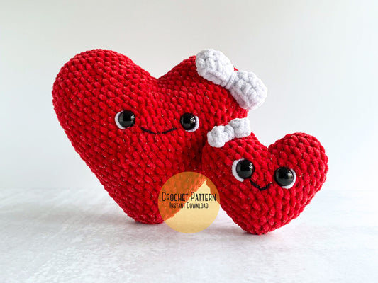 Bundle: Big and Mini Sweet Heart Crochet Patterns