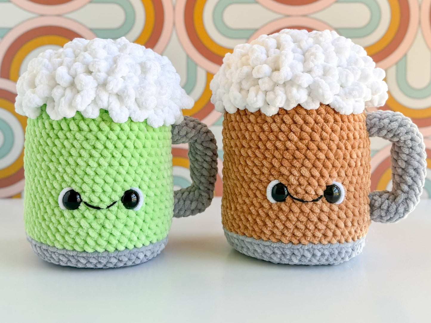 Bundle: Big and Mini Beer Mug Crochet Patterns