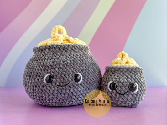 Bundle: Big and Mini Pot of Gold Crochet Patterns