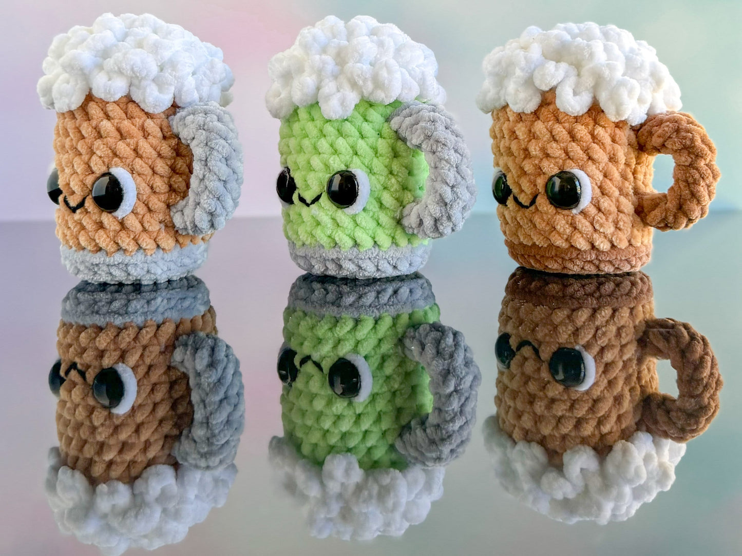 Bundle: Big and Mini Beer Mug Crochet Patterns