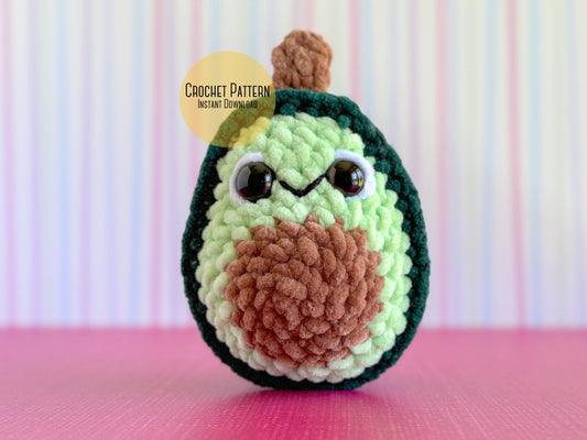 Mini Avocado No Sew Crochet Pattern