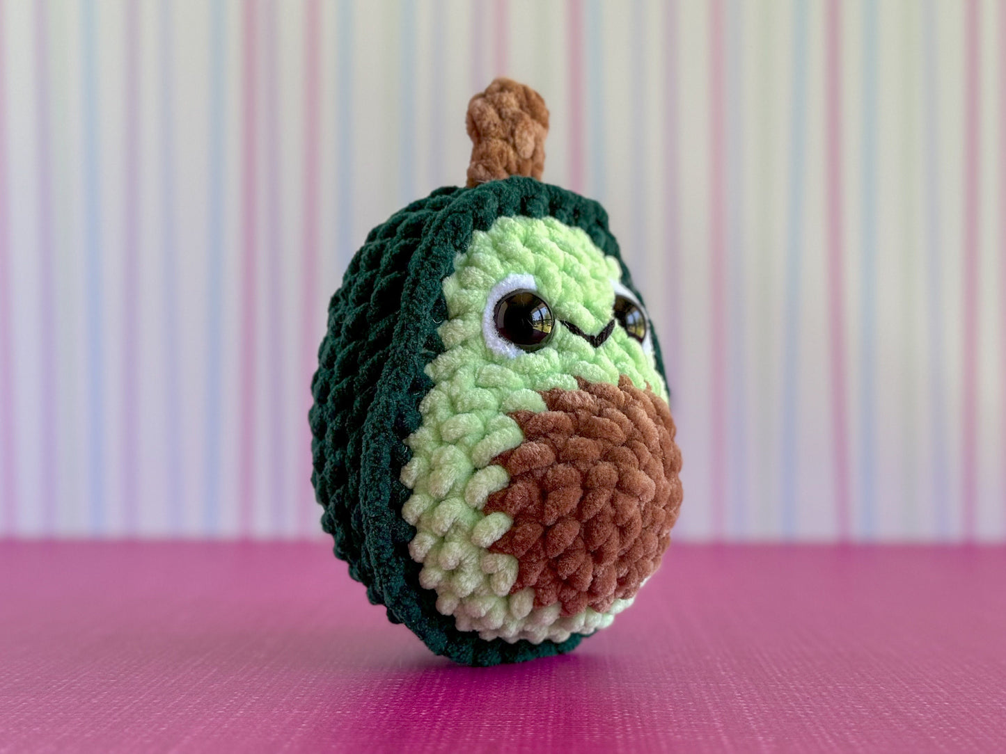 Mini Avocado No Sew Crochet Pattern