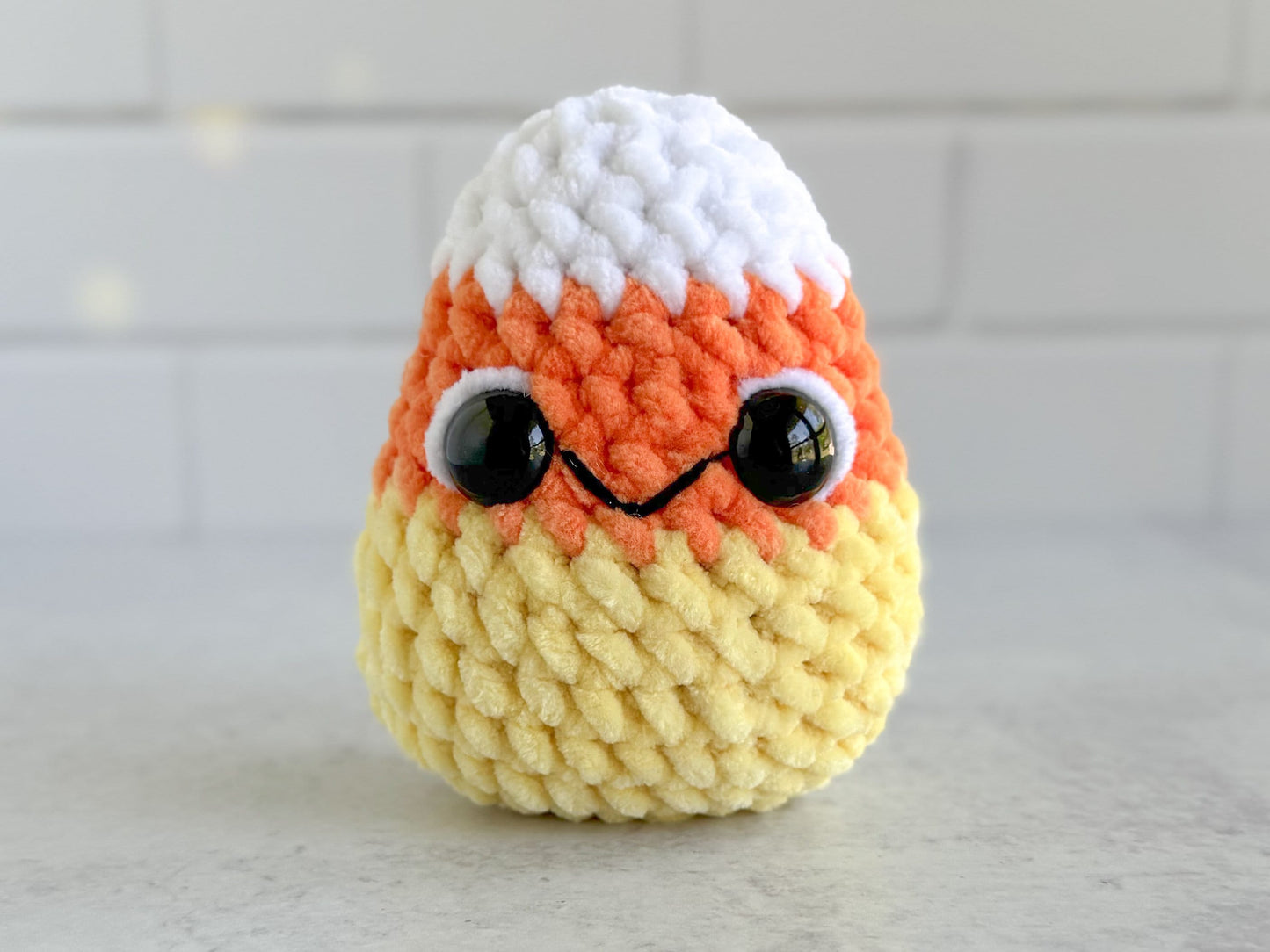 Mini Candy Corn and Watermelon 2 in 1 No Sew Crochet Pattern