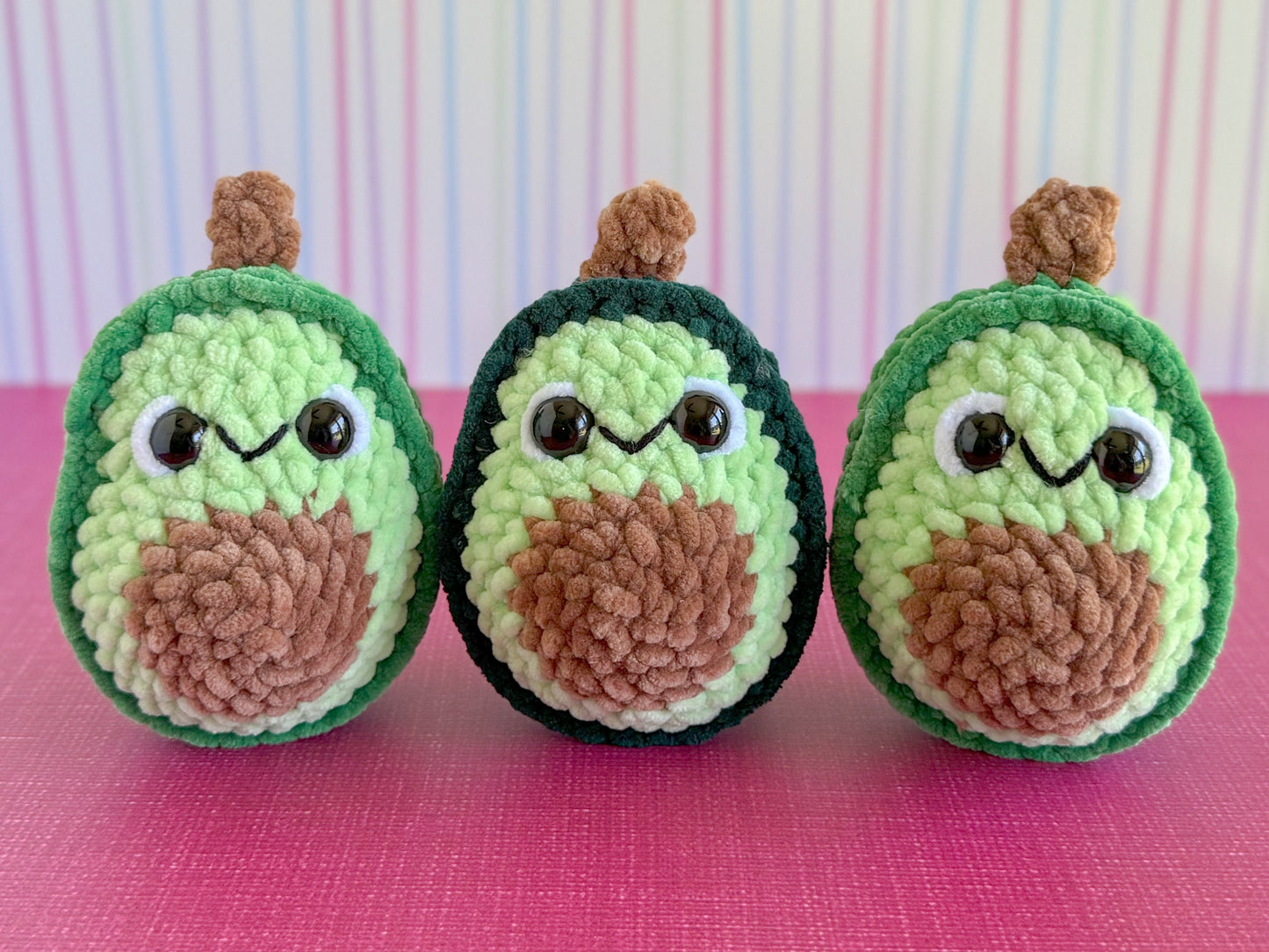 Mini Avocado No Sew Crochet Pattern