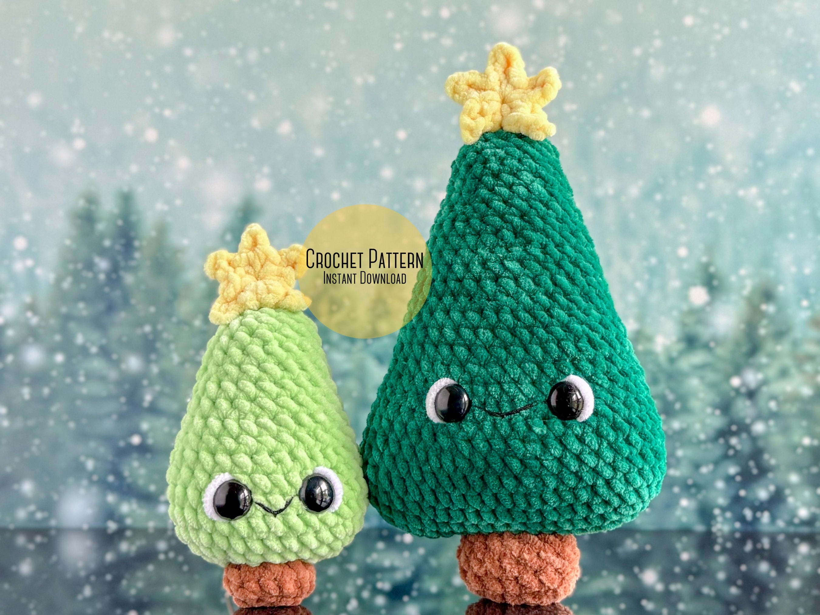 Bundle: Big and Mini Christmas Tree Patterns – Little Baby Rory Crafts