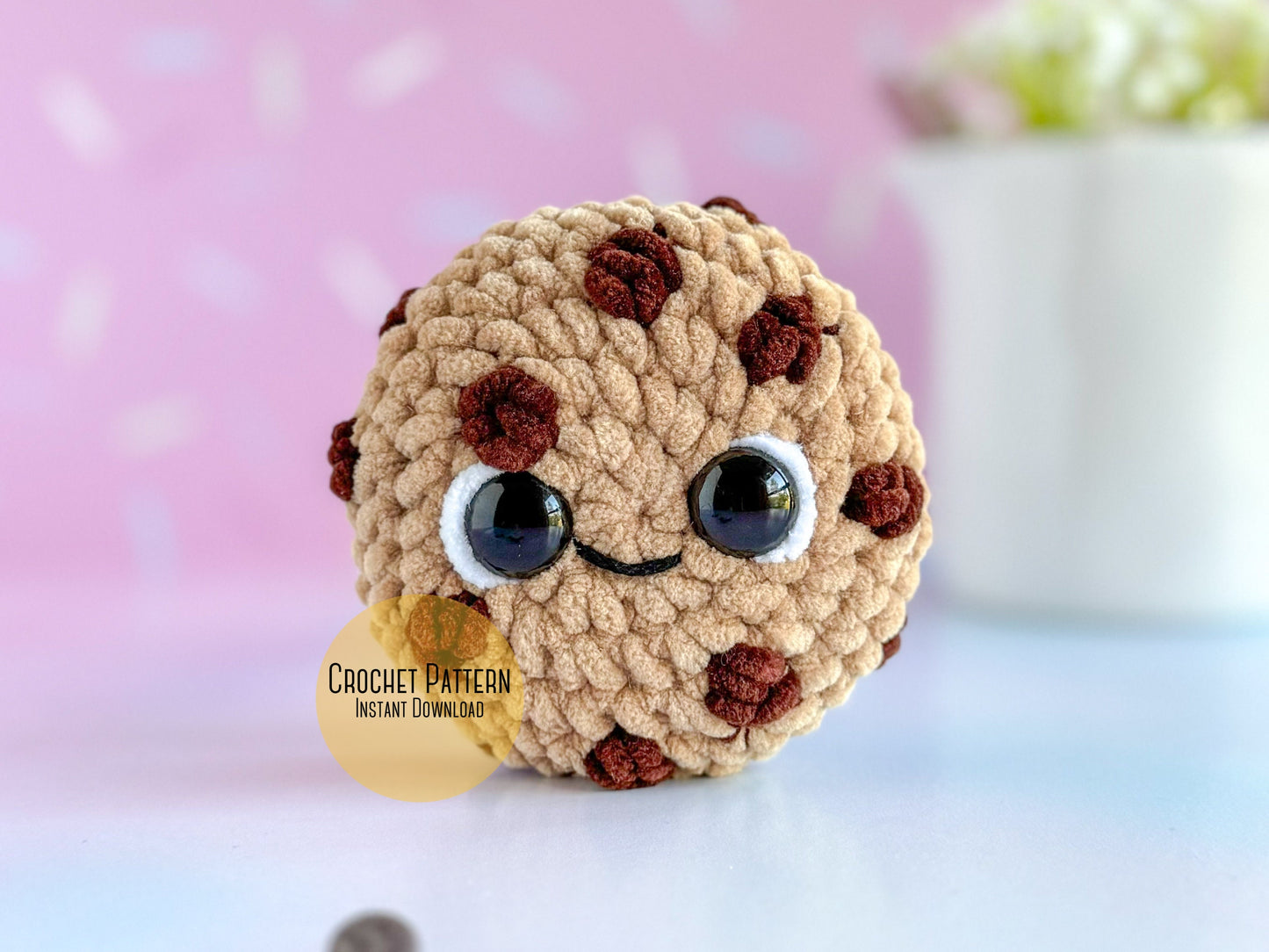 Mini Chocolate Chip Cookie Crochet Pattern