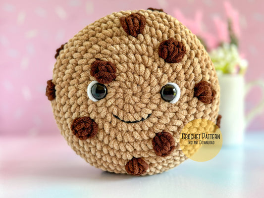 Big Chocolate Chip Cookie Crochet Pattern