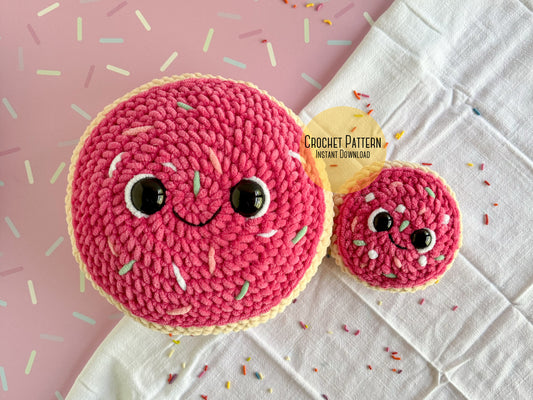 Bundle: Big and Mini Frosted Sugar Cookie Crochet Patterns