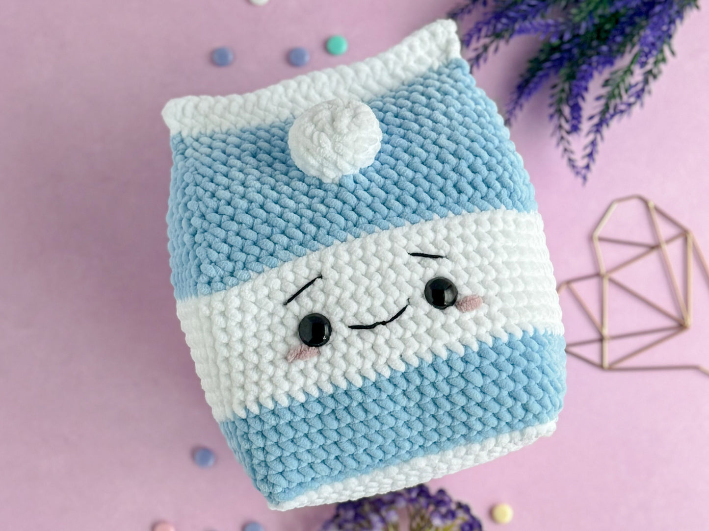 Big Milk Carton Crochet Pattern
