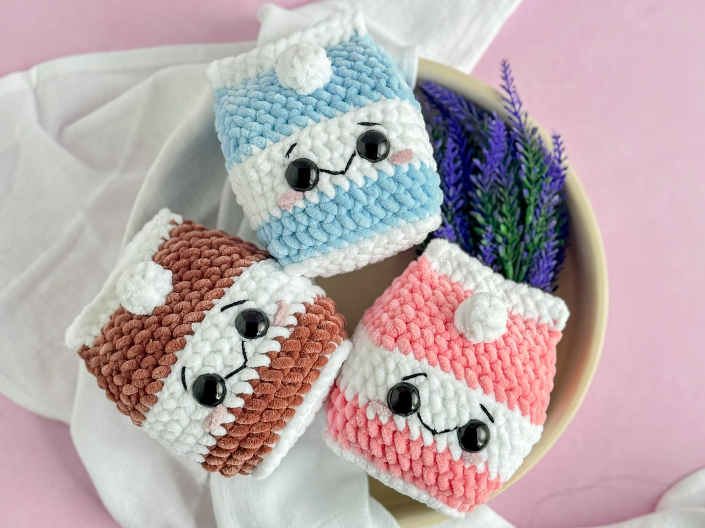 Bundle: Mini and Big Milk Carton Crochet Patterns